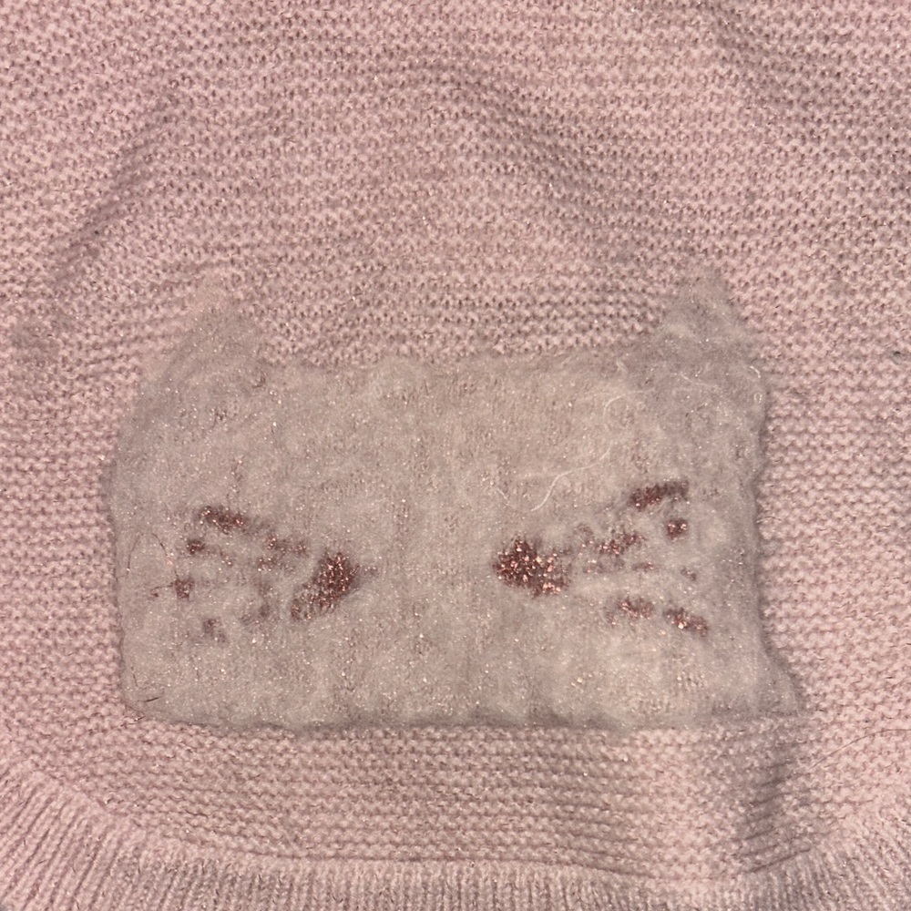 Cat & Jack Beige Hooded Sweater Poncho - Picture 3 of 5